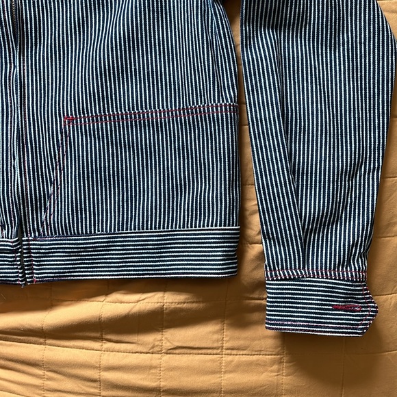 NWOT Lykke Wullf Railroad Striped Jacket - Picture 4 of 6